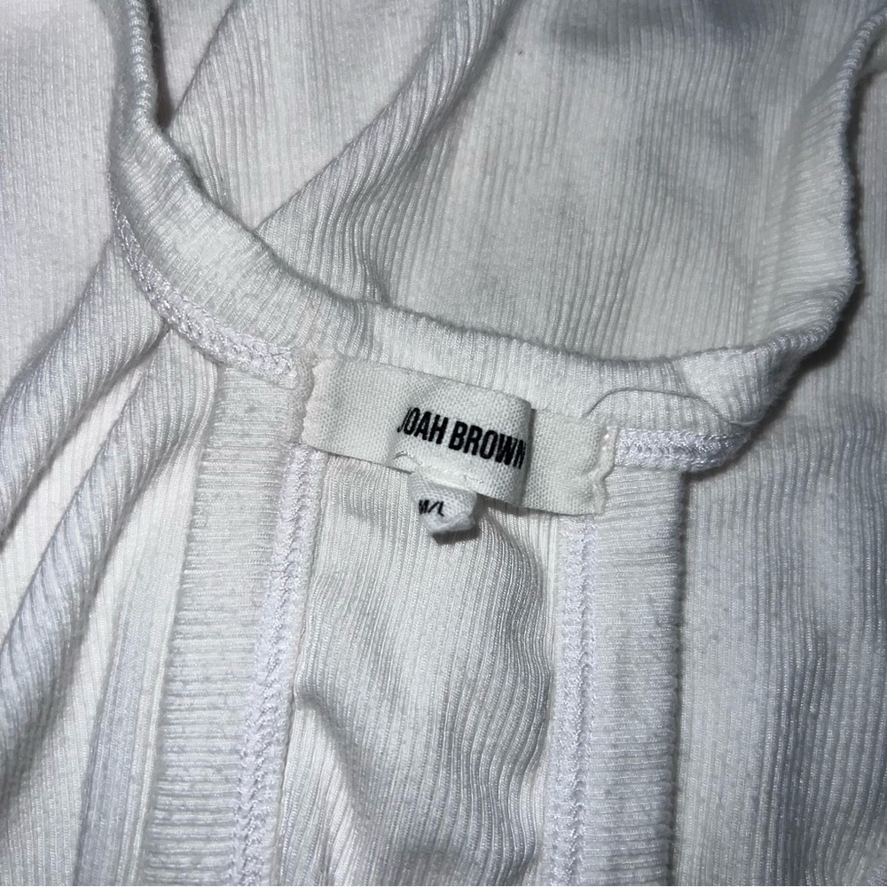 Joah Brown White Tank Top - Picture 3 of 3